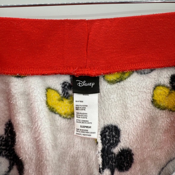 Disney Mickey Mouse Oh Boy Plush Pajama Pants Sleepwear Women's Size Large - Picture 4 of 6